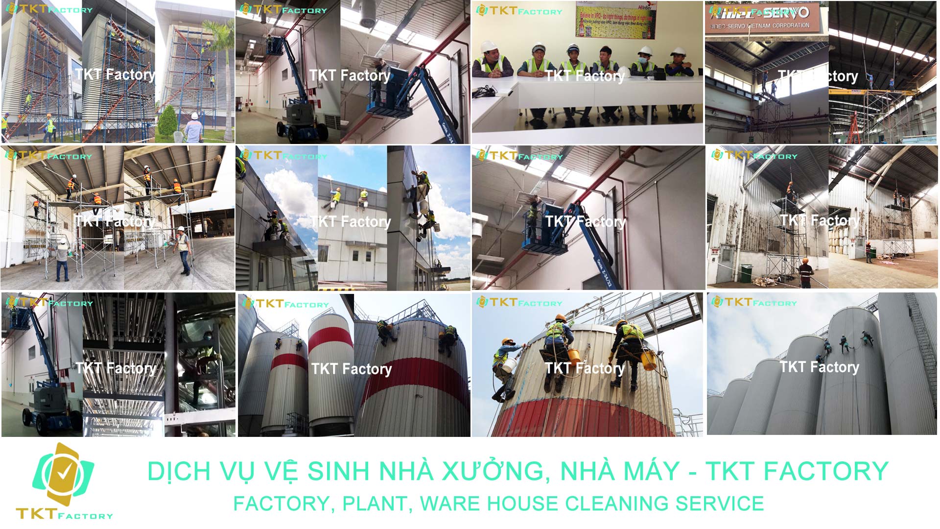 dịch vụ vệ sinh nhà xưởng TKT Factory tại TPHCM, Bình Dương, Đồng Nai, Long An...