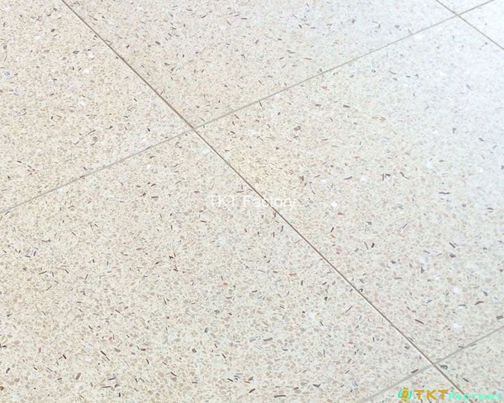 mặt terrazzo đánh bóng mờ