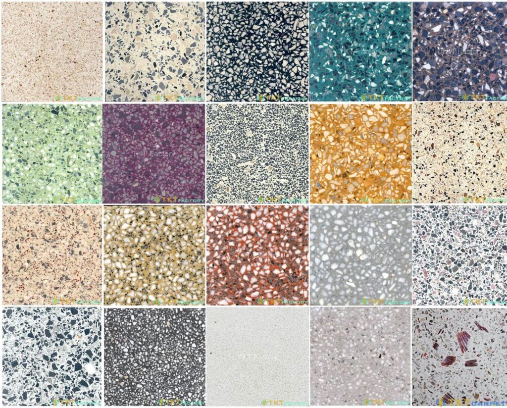 Mẫu đá mài Terrazzo truyền thống