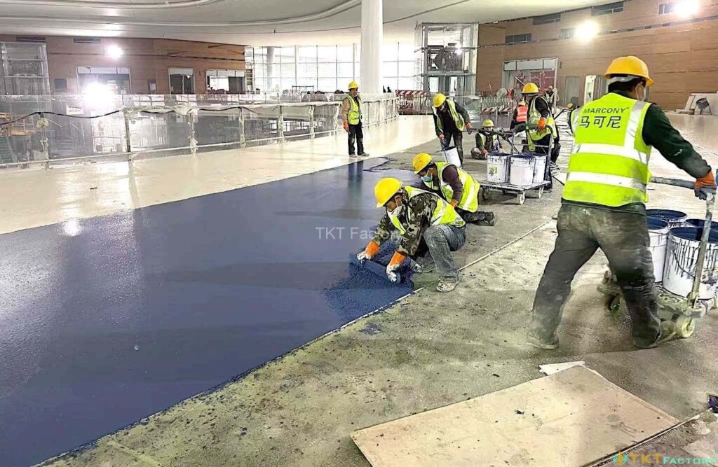 Các đường tạo hoa văn cho sàn terrazzo