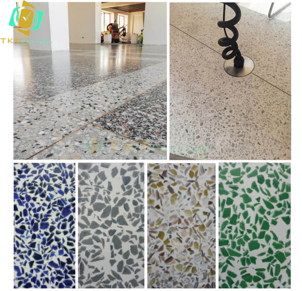 sàn đá mài terrazzo gốc Epoxy