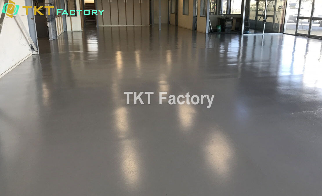 Dịch vụ mài sàn bê tông sơn Epoxy Showroom nội thất Quận 8 TPHCM