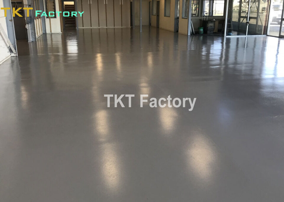 Dịch vụ mài sàn bê tông sơn Epoxy Showroom nội thất Quận 8 TPHCM