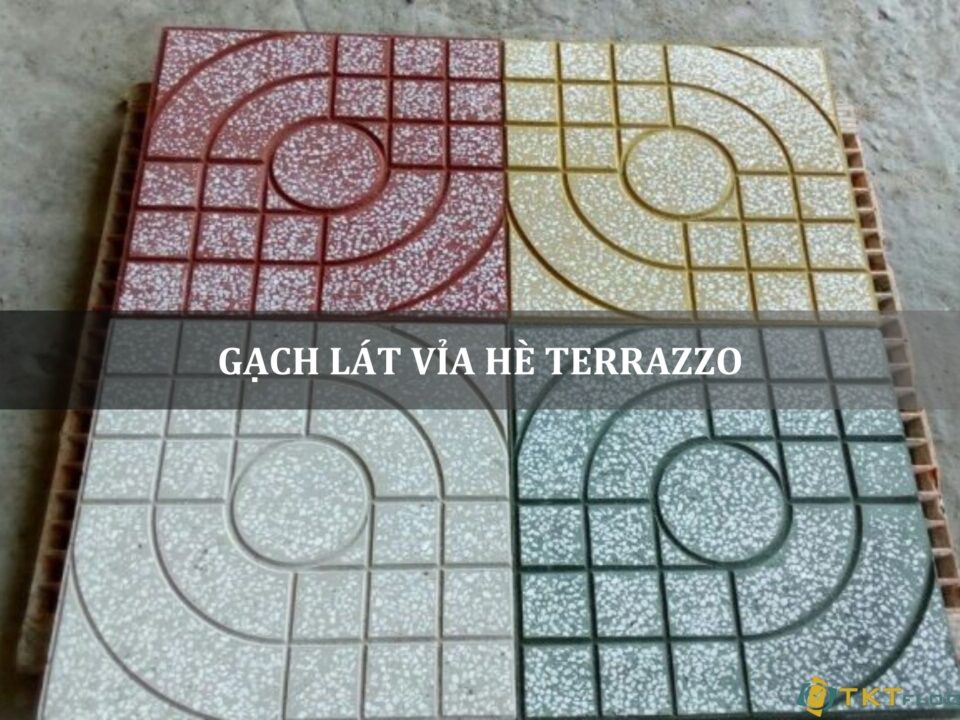 gạch lát vỉa hè terrazzo