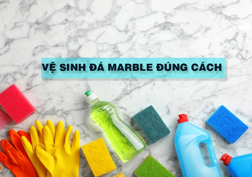 Hình ảnh cách vệ sinh đá marble đúng cách