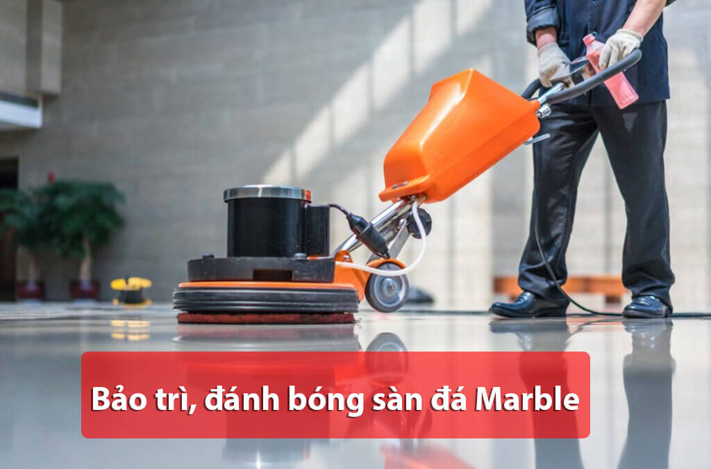 quy trình đánh bóng, bảo trì sàn đá marble khách sạn