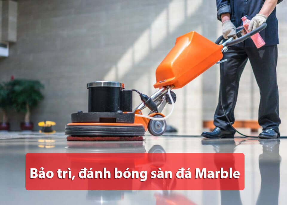 quy trình đánh bóng, bảo trì sàn đá marble khách sạn