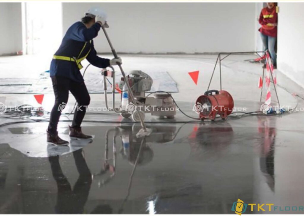 Image construction of polyaspartic floor coatings