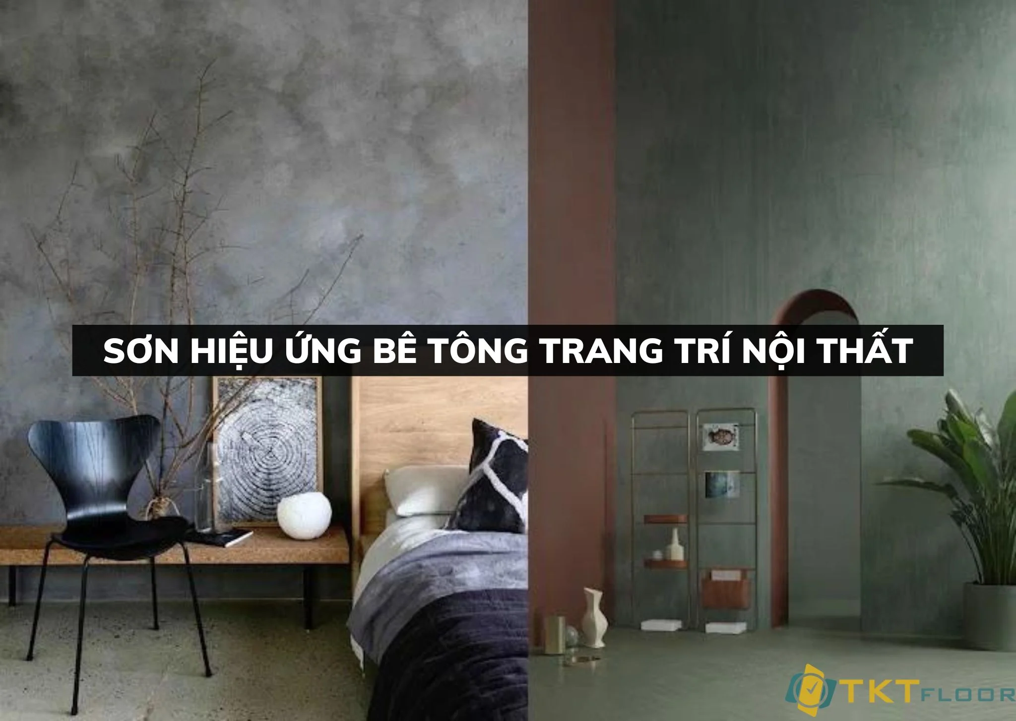 Sơn hiệu ứng bê tông trang trí nội thất