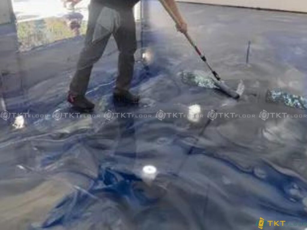 quy trình thi công sàn epoxy giả đá bước 5