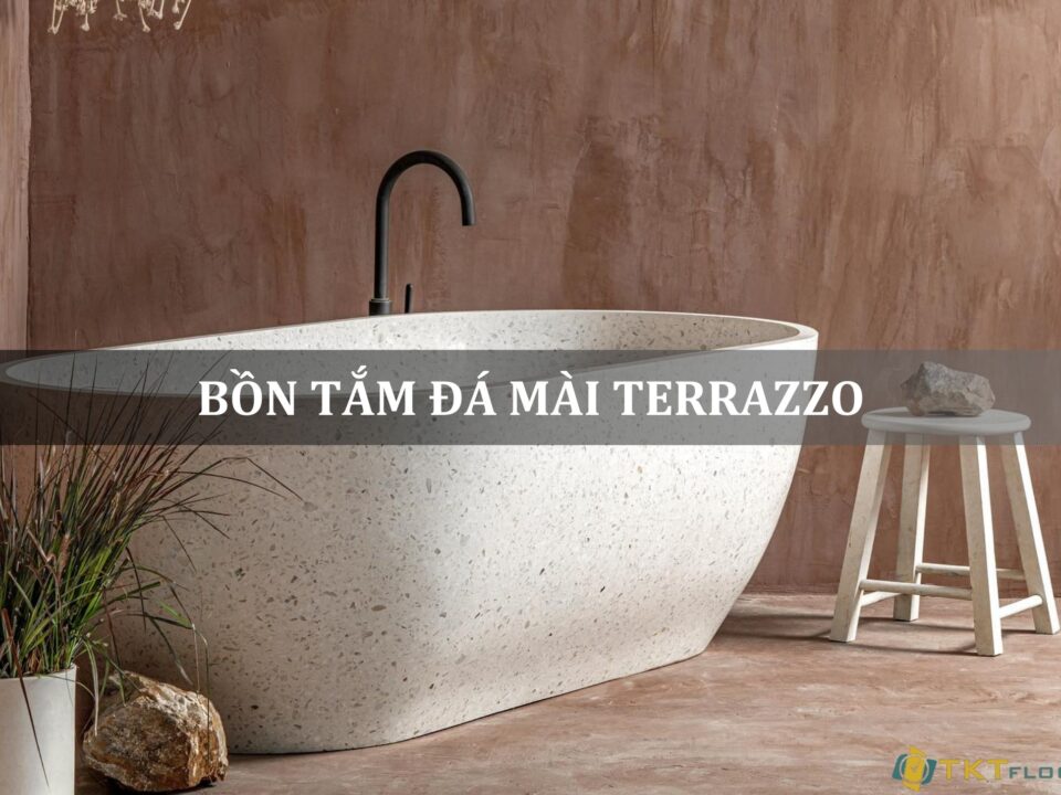 bồn tắm đá mài terrazzo