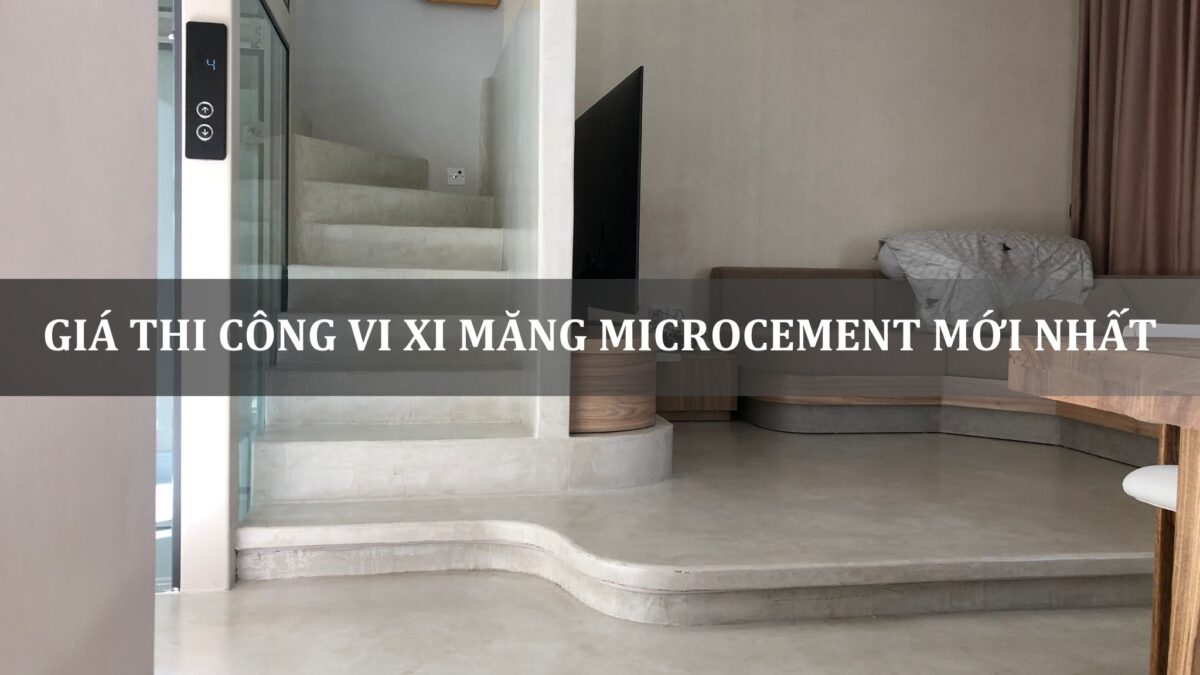 giá thi công vi xi măng microcement mới nhất