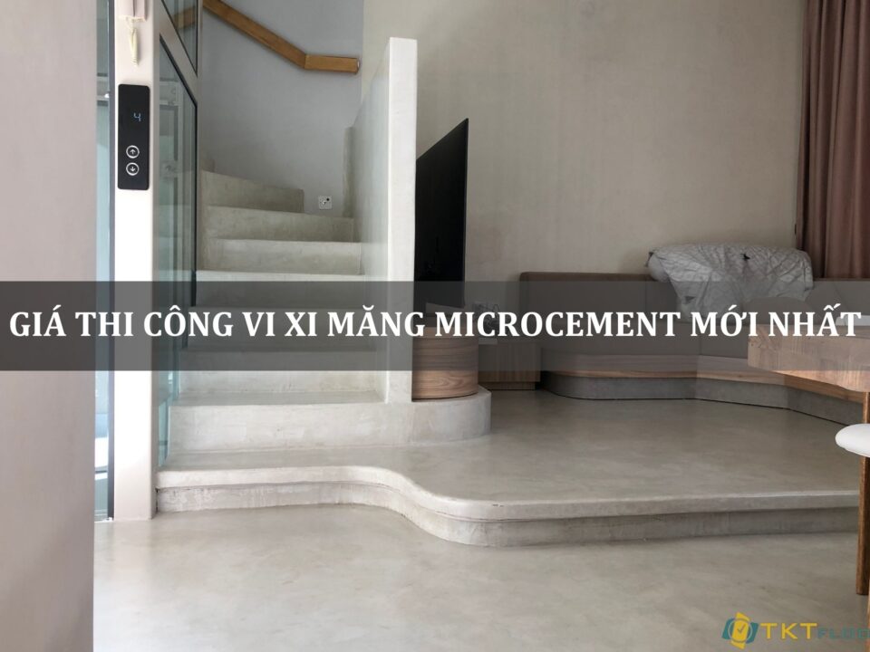 giá thi công vi xi măng microcement mới nhất