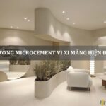 tường microcement vi xi măng hiện đại