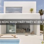 vi xi măng ngoại thất thiết kế độc đáo