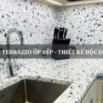 đá terrazzo ốp bếp - thiết kế độc đáo