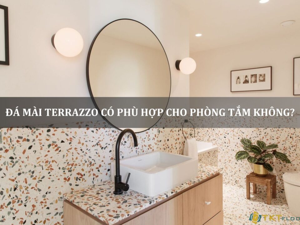 đá mài terrazzo có phù hợp cho phòng tắm không