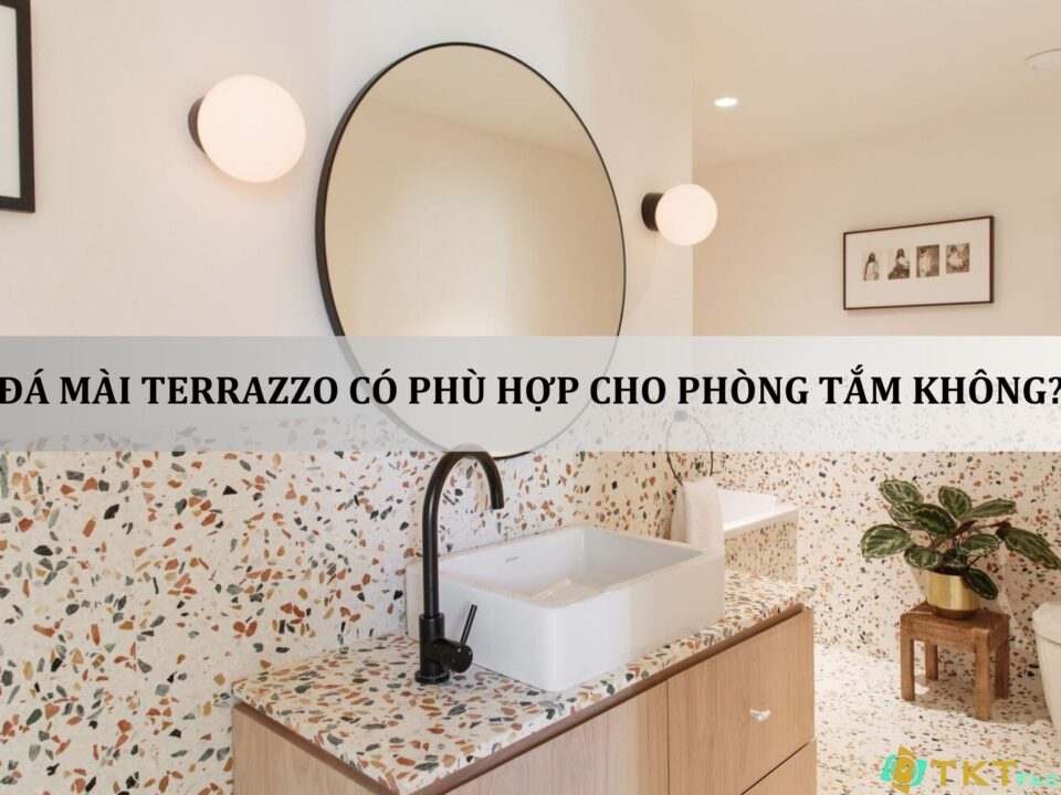 đá mài terrazzo có phù hợp cho phòng tắm không