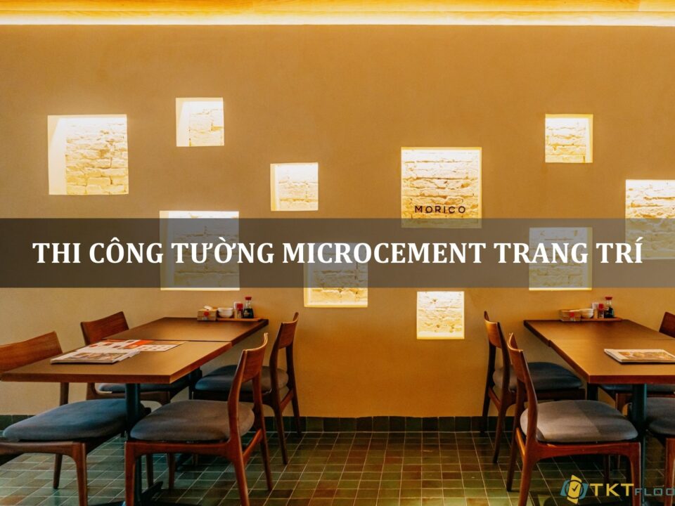 thi công tường microcement trang trí