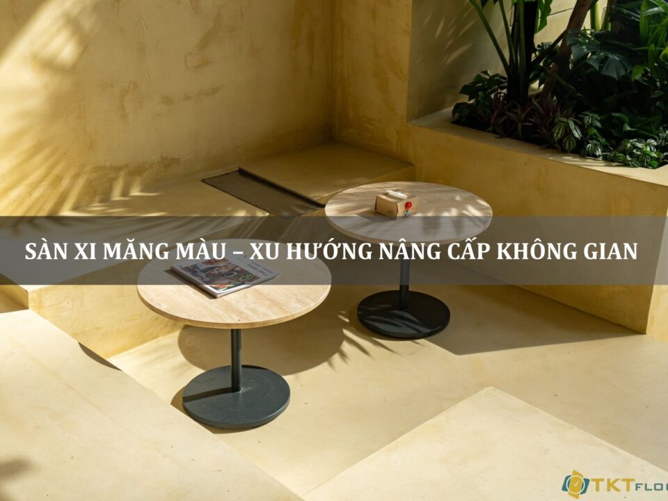 sàn xi măng màu - xu hướng nâng cấp không gian