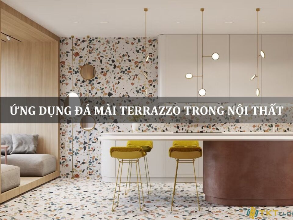 ứng dụng đá mài terrazzo trong nội thất