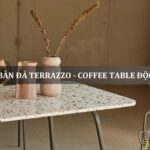 mặt bàn đá terrazzo-coffee table độc đáo