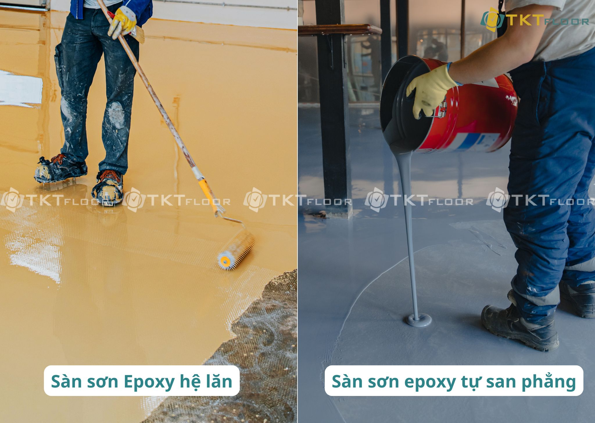 epoxy lan va epoxy tu san phang