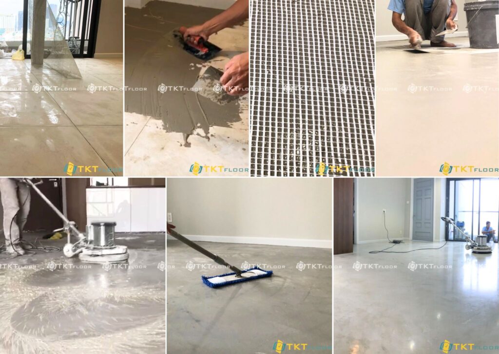 Quy Trình Thi Công Sàn Microcement