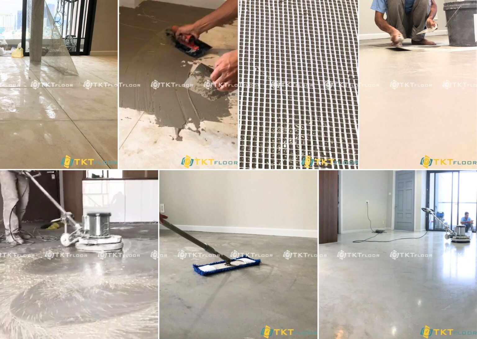 Thi Công Sàn Microcement - TKT Floor