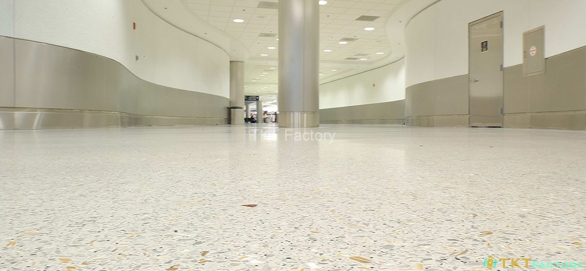 Sàn Terrazzo thi công tại chỗ khổ lớn