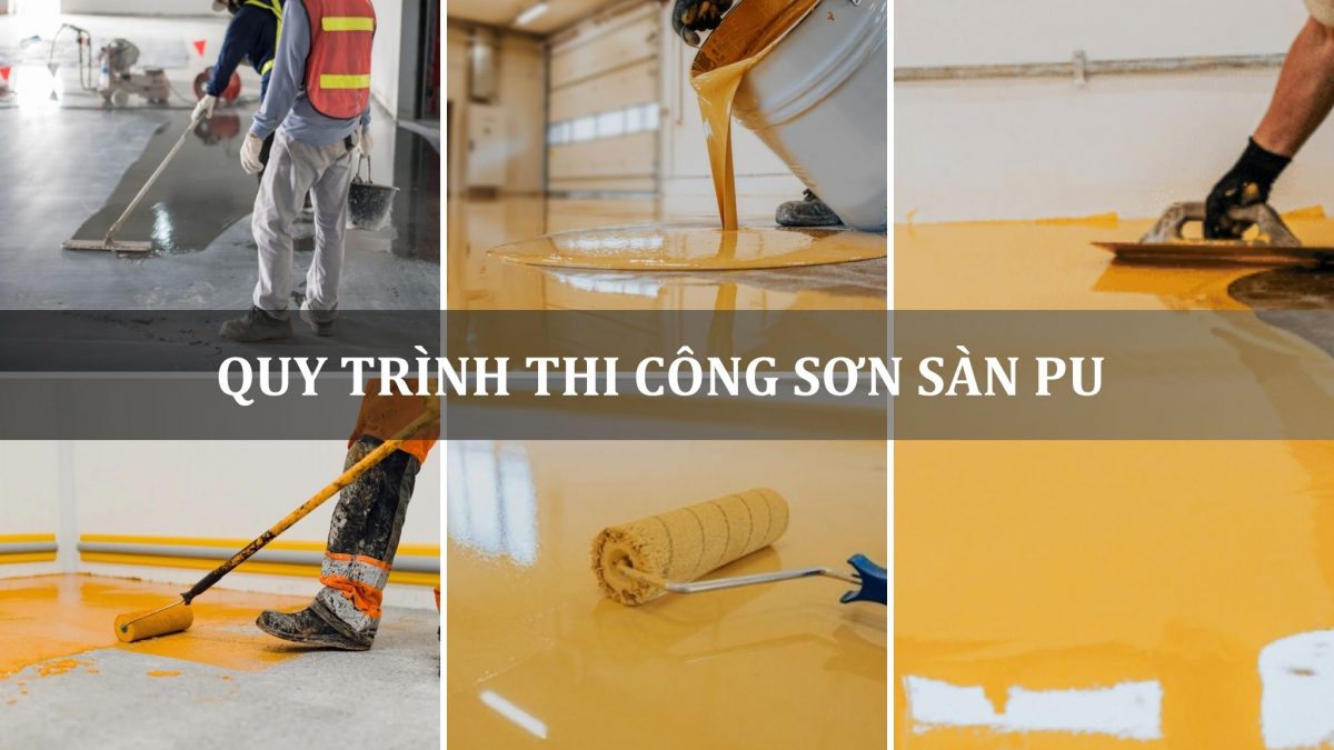 quy trình thi công sơn sàn PU