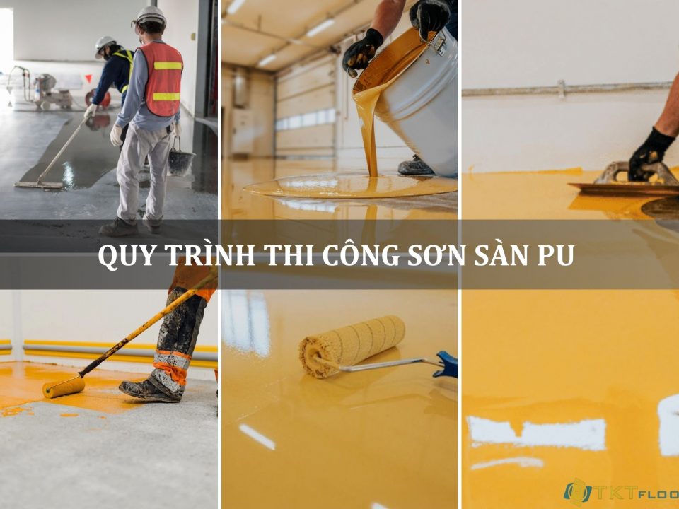 quy trình thi công sơn sàn PU