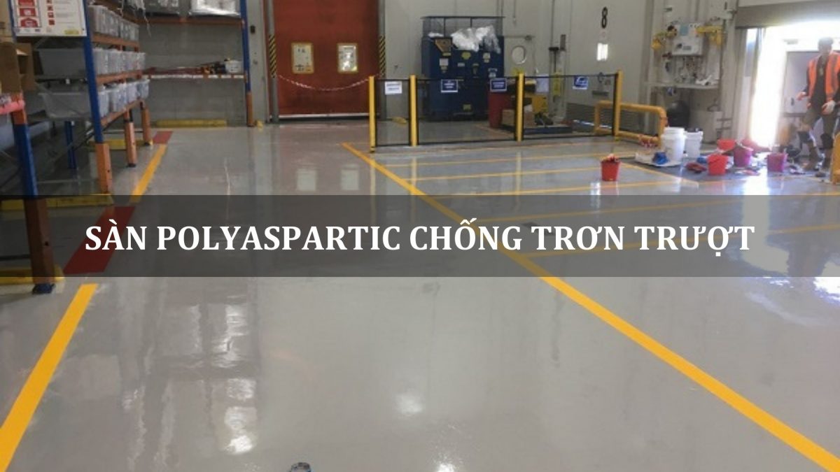 sàn polyaspartic chống trơn trượt