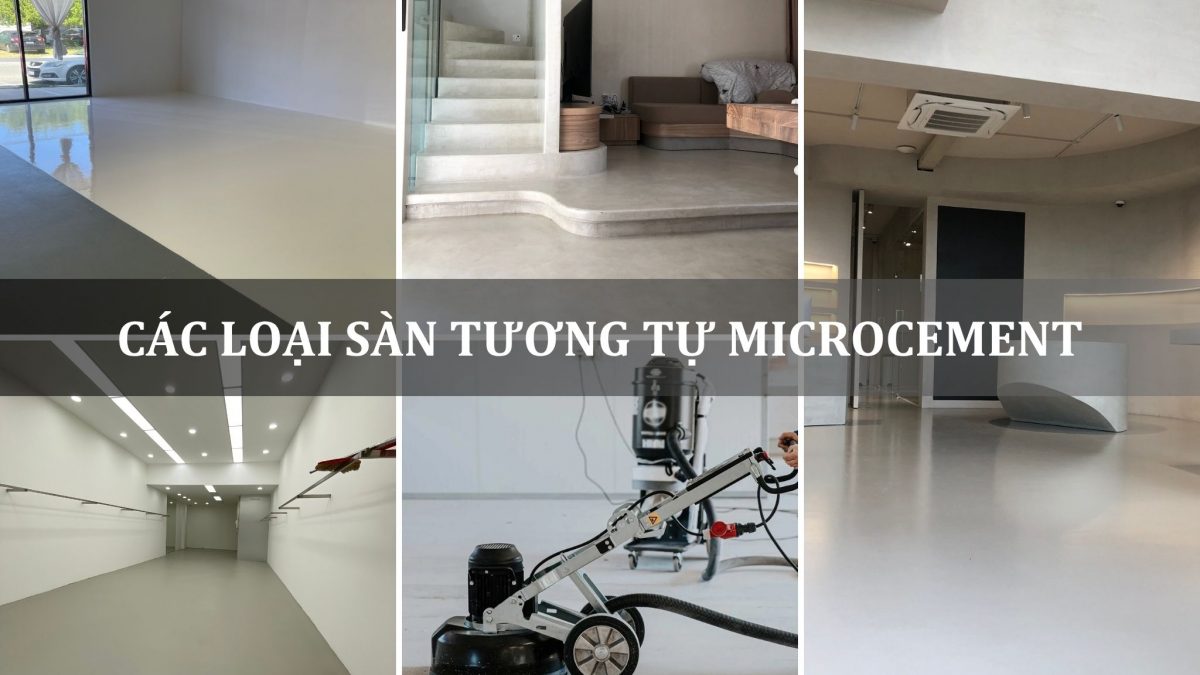 các loại sàn tương tự microcement