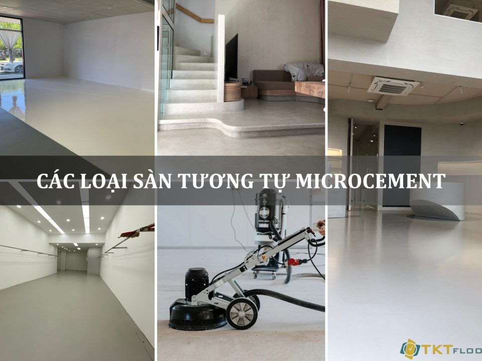 các loại sàn tương tự microcement