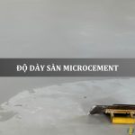 độ dày sàn microcement