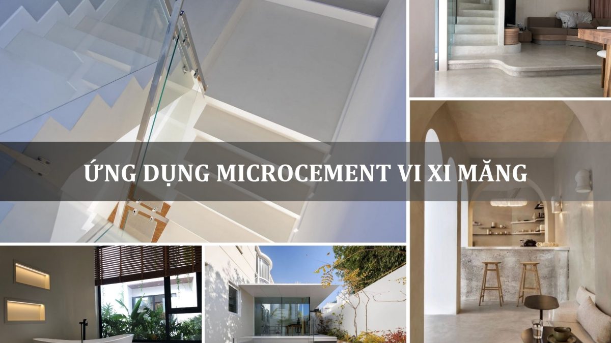 ứng dụng microcement vi xi măng