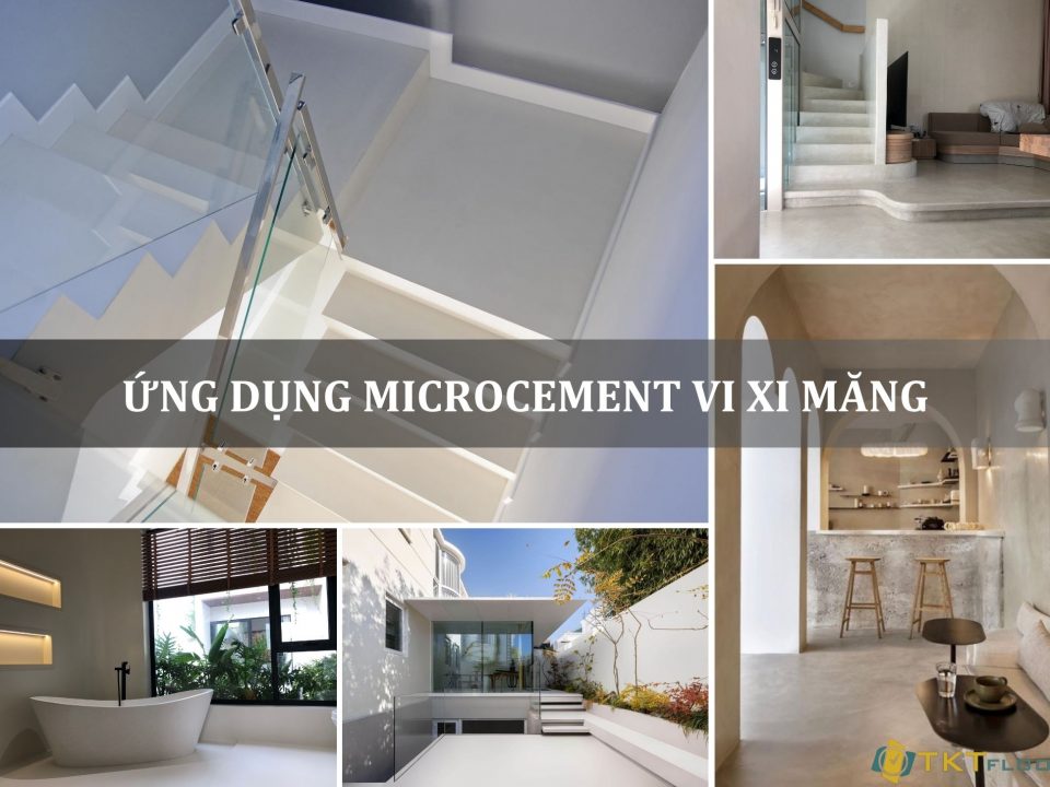 ứng dụng microcement vi xi măng