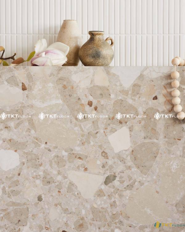 big stone terrazzo ke trang tri