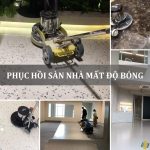 phục hồi sàn nhà mất độ bóng