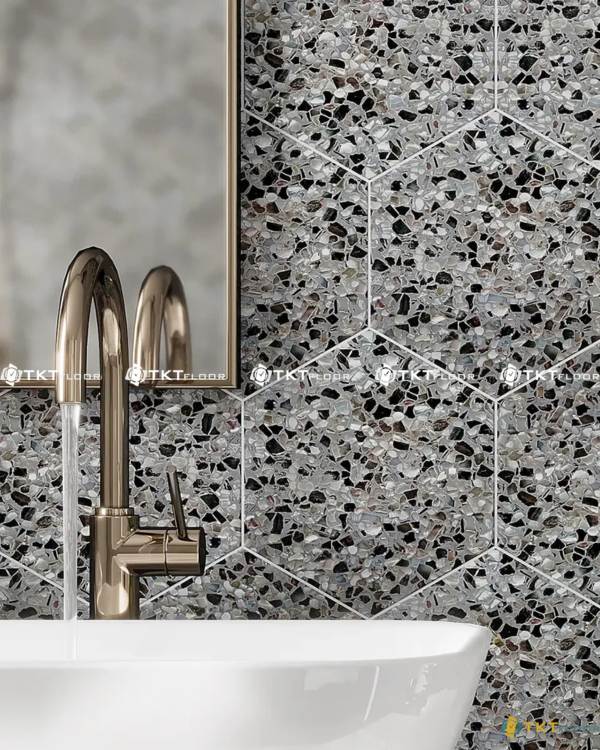 sea shell terrazzo vach phong tam